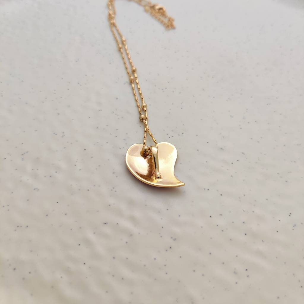 Red-Glam Heart Pendant : N-112