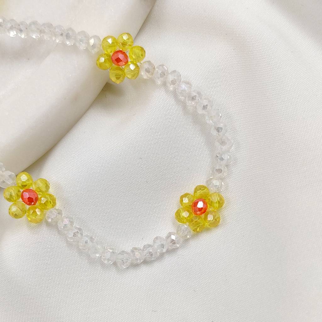 Sia Bead Necklace (Orange & Yellow) : N-BE-10-0