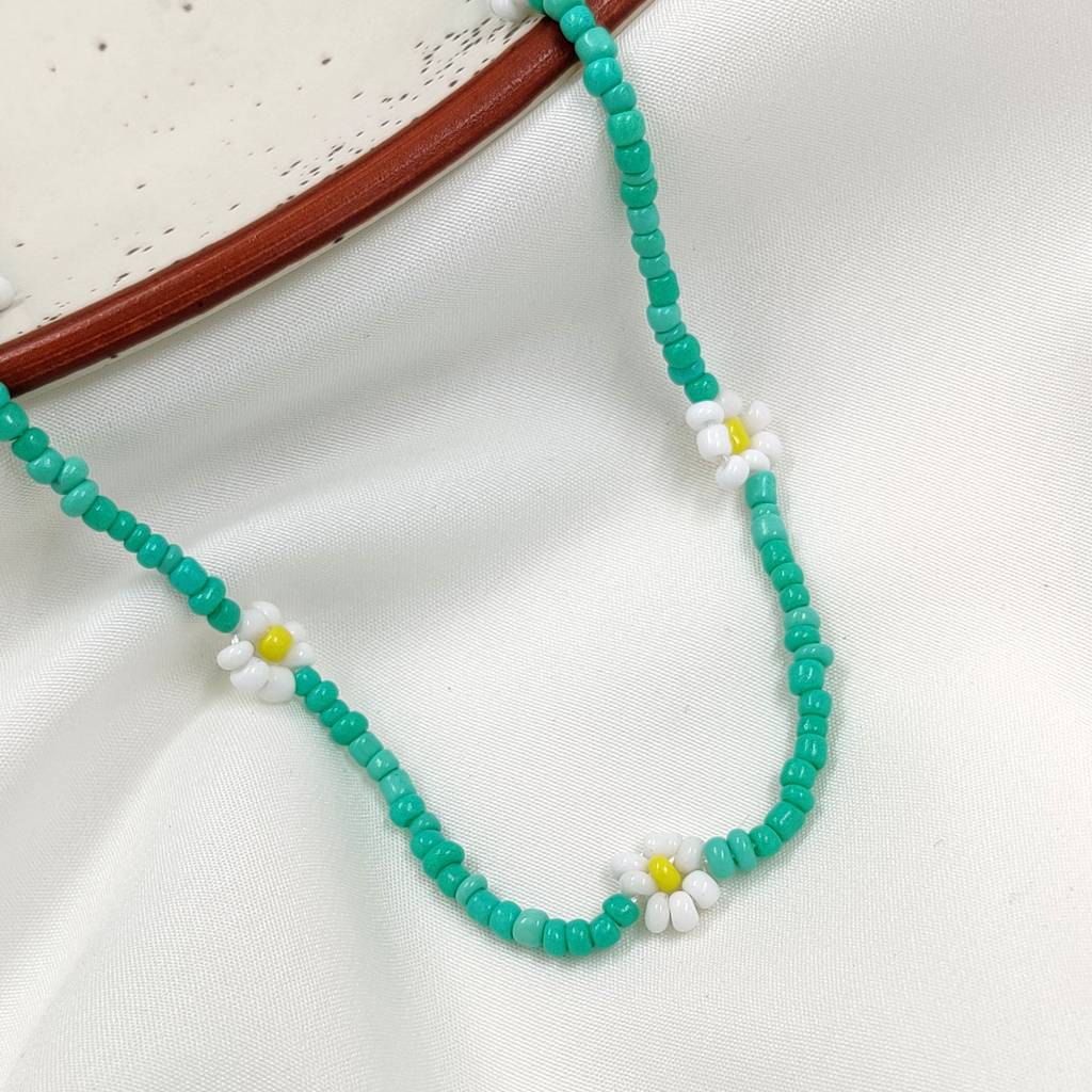 Sia Bead Necklace (Sea Green) : N-BE-4-0