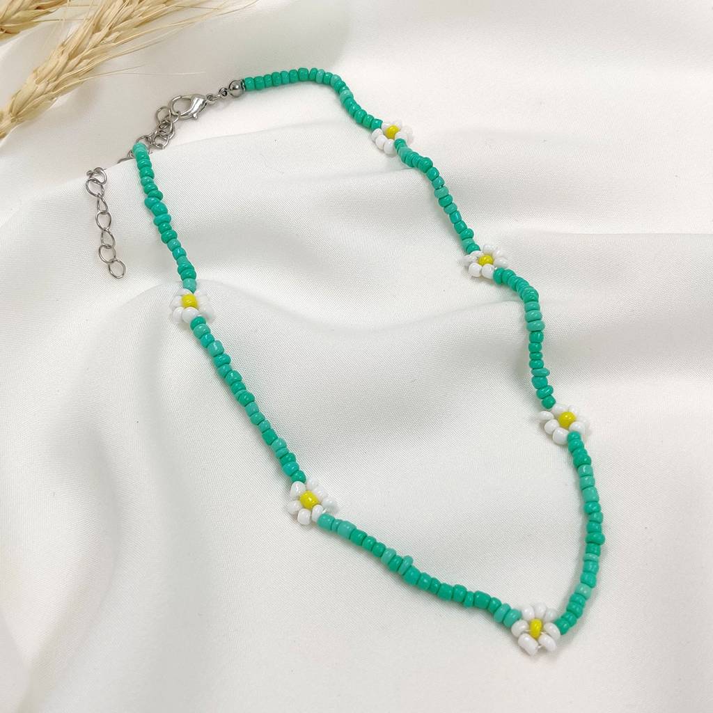 Sia Bead Necklace (Sea Green) : N-BE-4-0