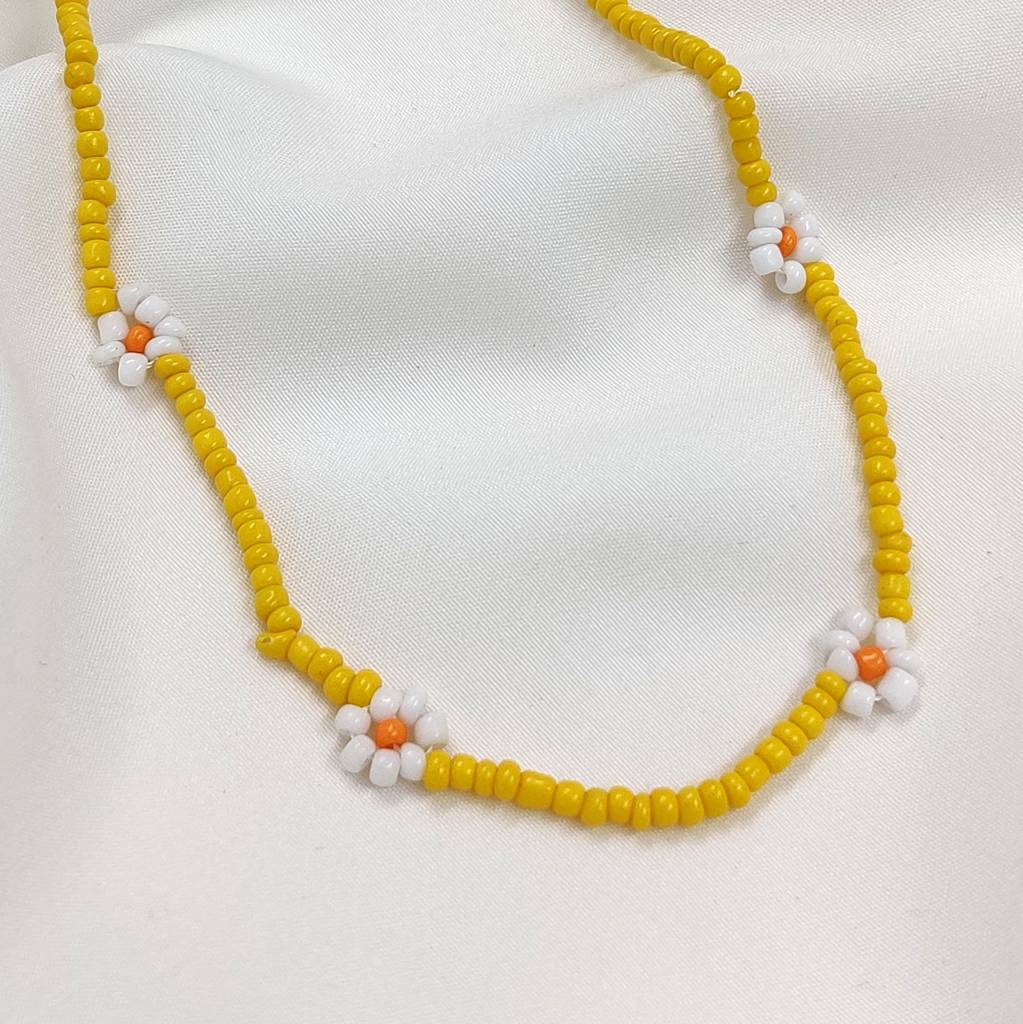 Sia Bead Necklace (Yellow) : N-BE-5-0