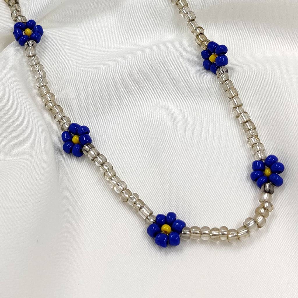 Sia Bead Necklace (Blue) : N-BE-8-0