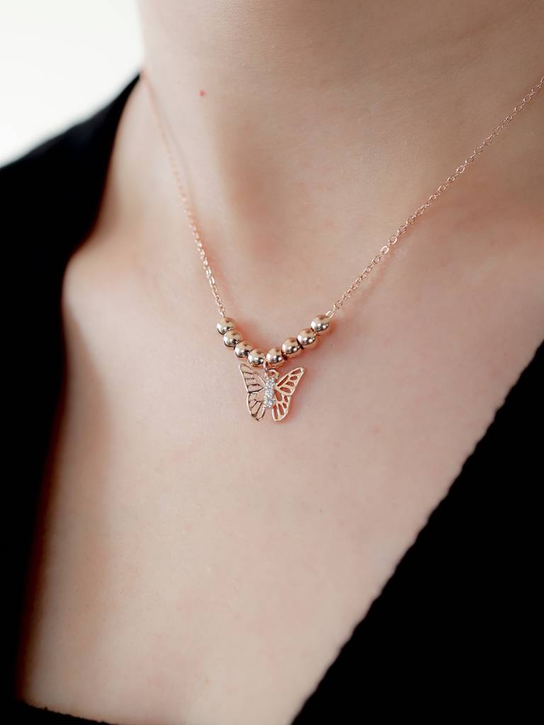 Butterfly Charm Necklace : N-BF-41-0