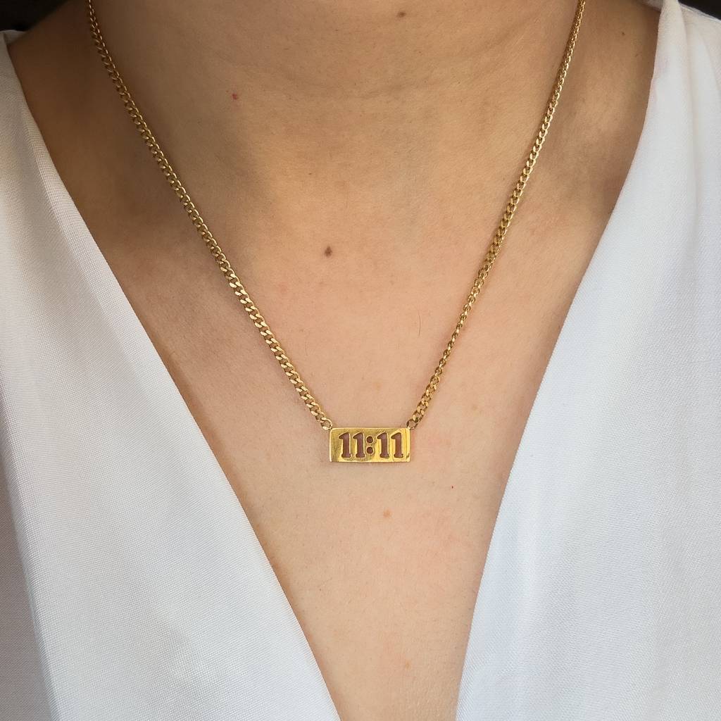 11:11 Good Luck Charm Necklace : N-CH-14-0