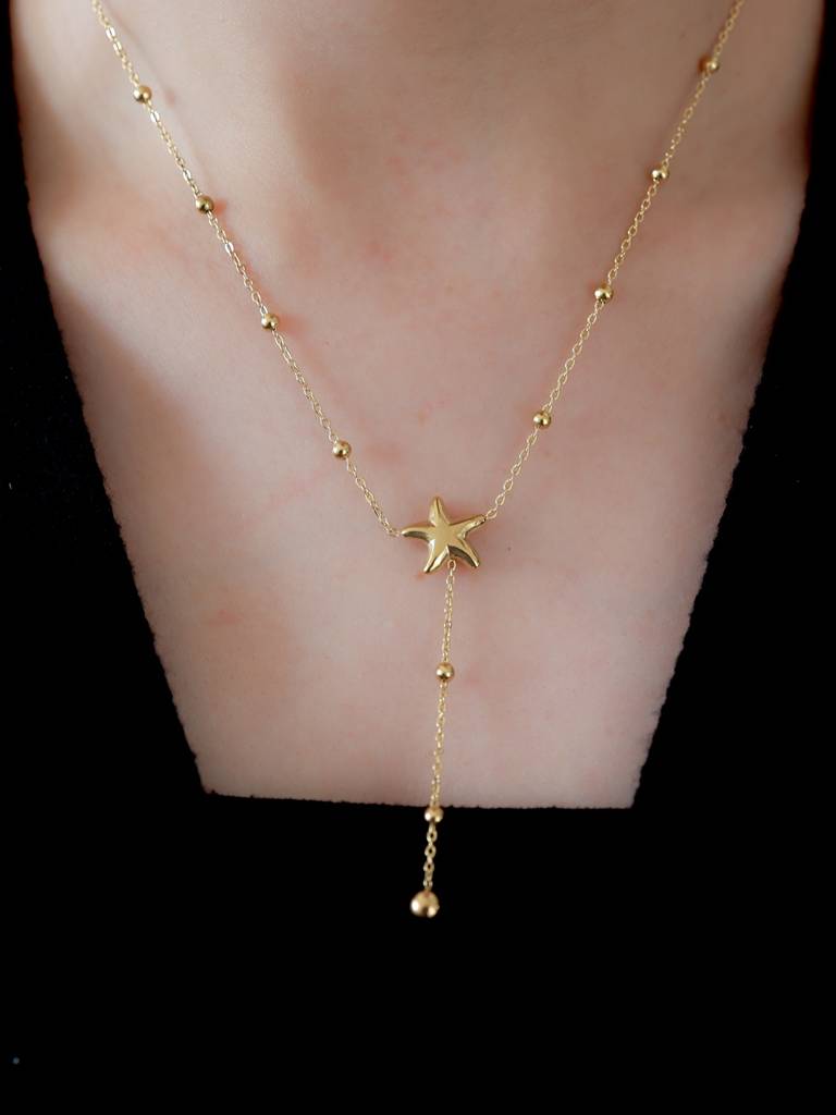 Twinkling Starry Charm Necklace : N-CH-16-0