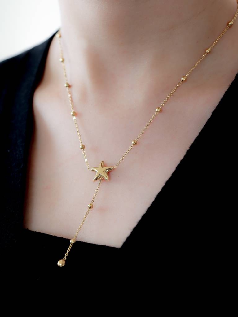 Twinkling Starry Charm Necklace : N-CH-16-0