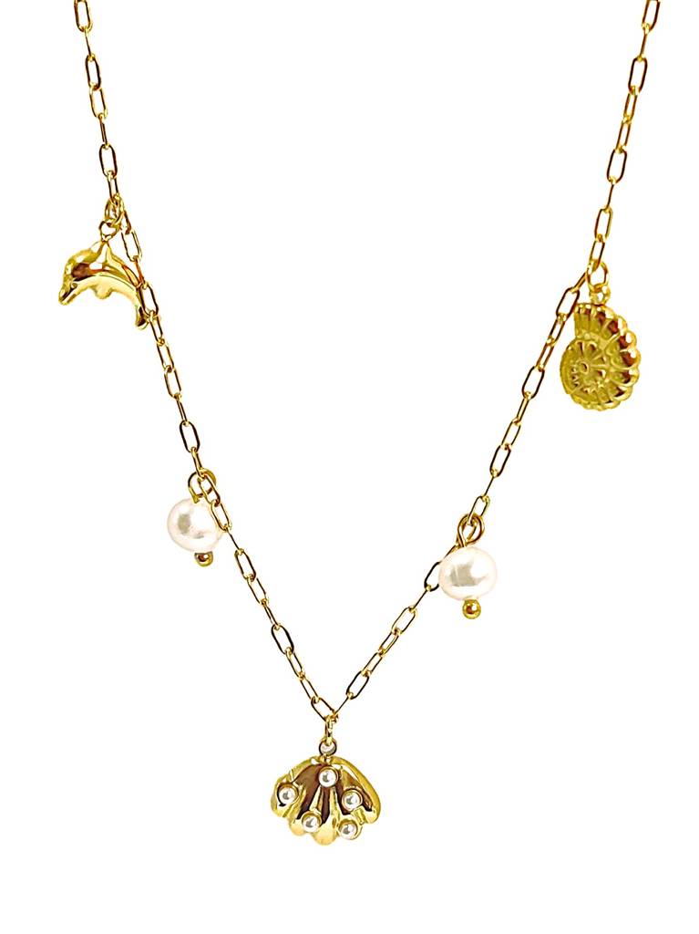 Sea Shell Charm Necklace : N-CH-17-0