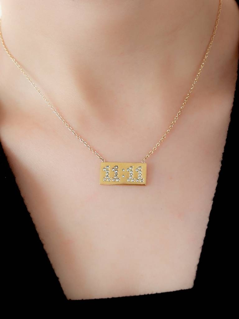 Crystal 11:11 Necklace : N-CH-19-0