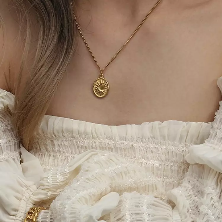 Sun Coin Necklace : N-CO-2-0