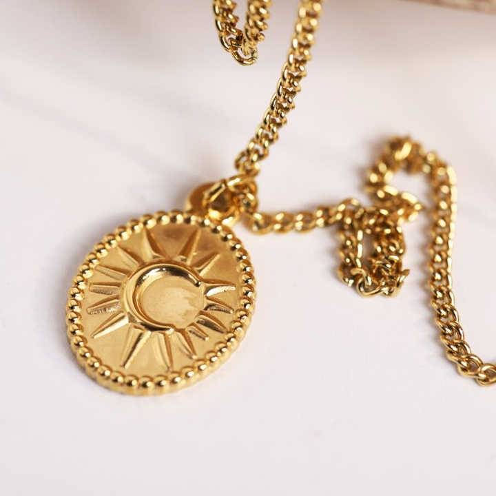 Sun Coin Necklace : N-CO-2-0