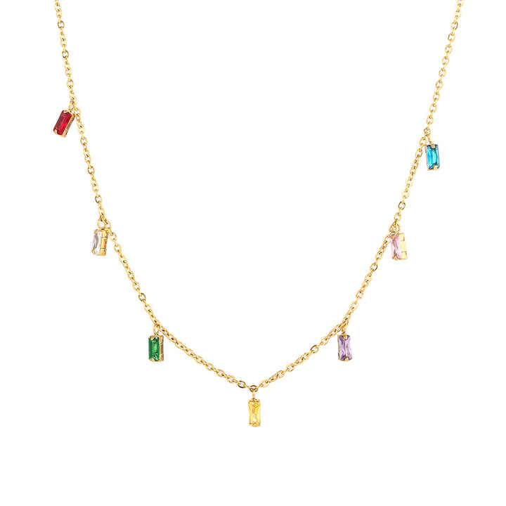 Selena Multi Crystal Necklace : N-CR-36-0