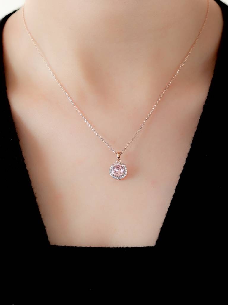 Pink Glow Necklace : N-CR-48-0