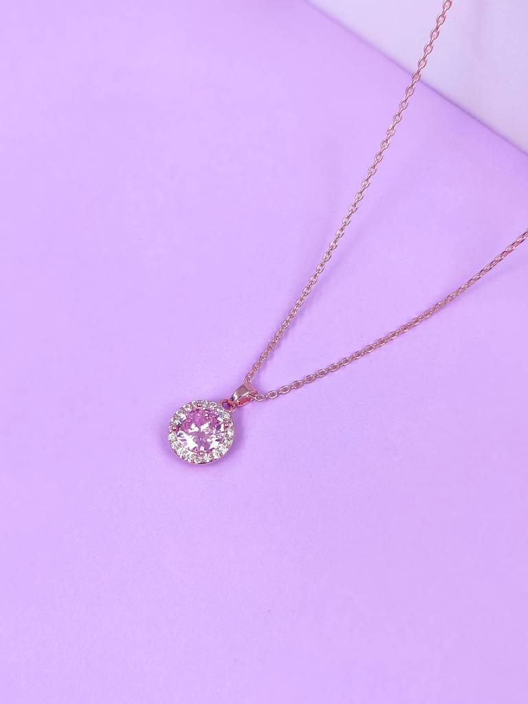 Pink Glow Necklace : N-CR-48-0