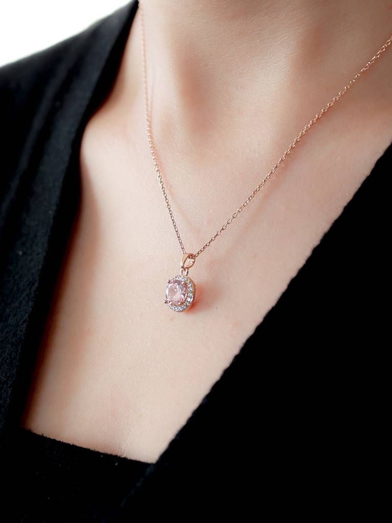 Pink Glow Necklace : N-CR-48-0