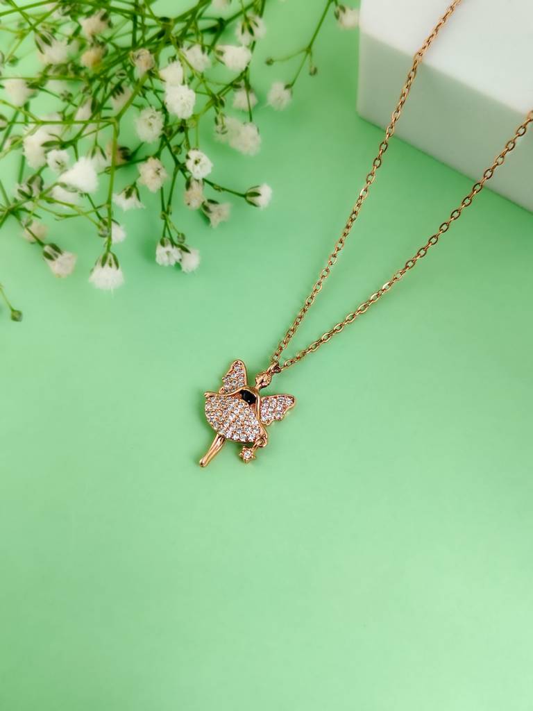 Crystal Angel Necklace : N-CR-5-0