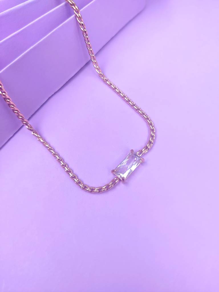 Crystal Bar Necklace : N-CR-54-0