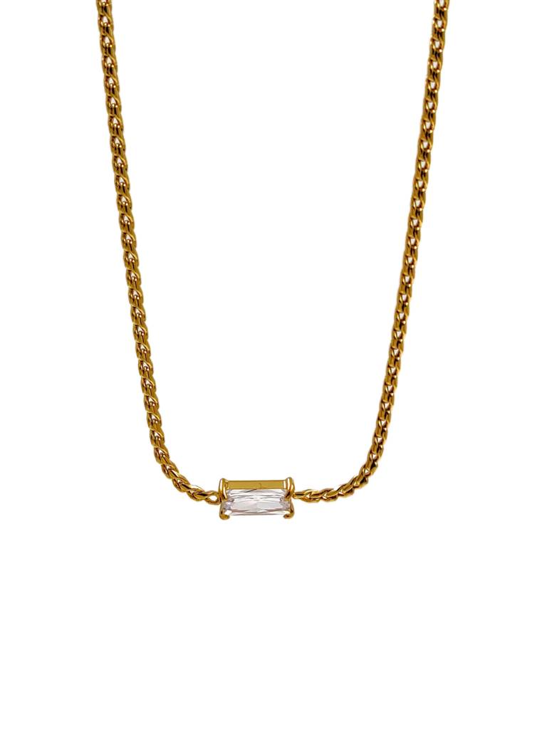 Crystal Bar Necklace : N-CR-54-0