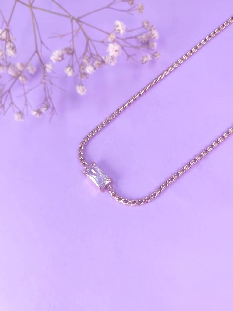 Crystal Bar Necklace : N-CR-54-0