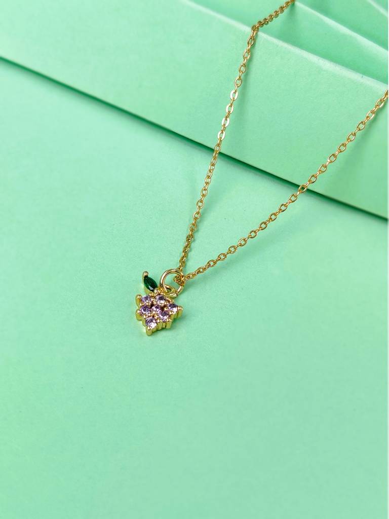 Grapes Drop Necklace : N-D-120-0