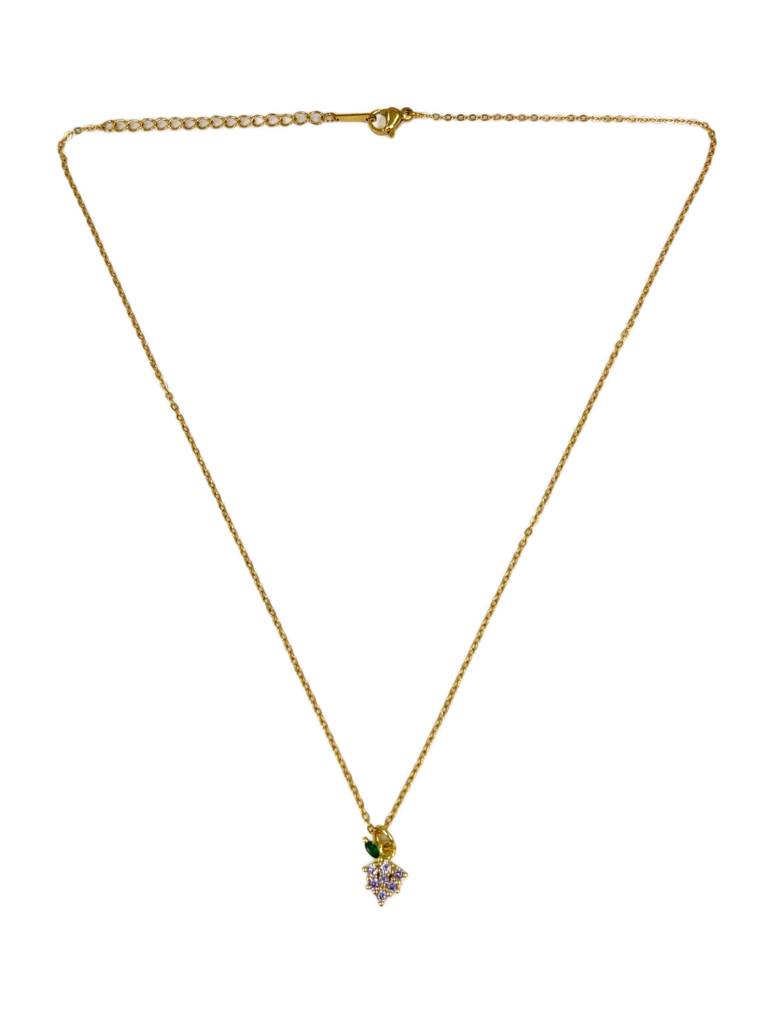 Grapes Drop Necklace : N-D-120-0