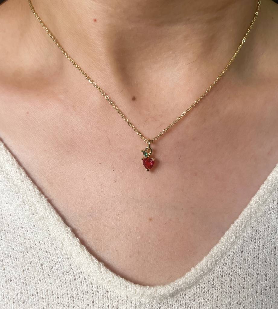 Strawberry Drop Necklace : N-D-122-0