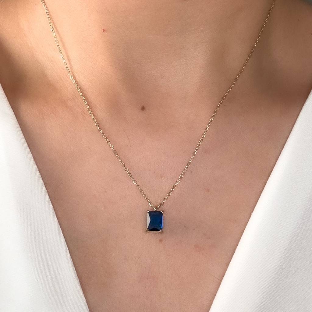 Blue Bennie Necklace : N-D-126-0