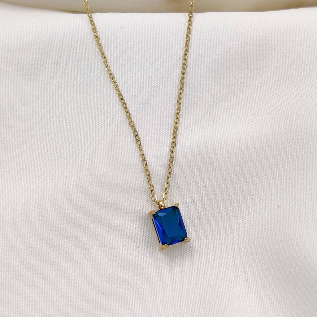 Blue Bennie Necklace : N-D-126-0