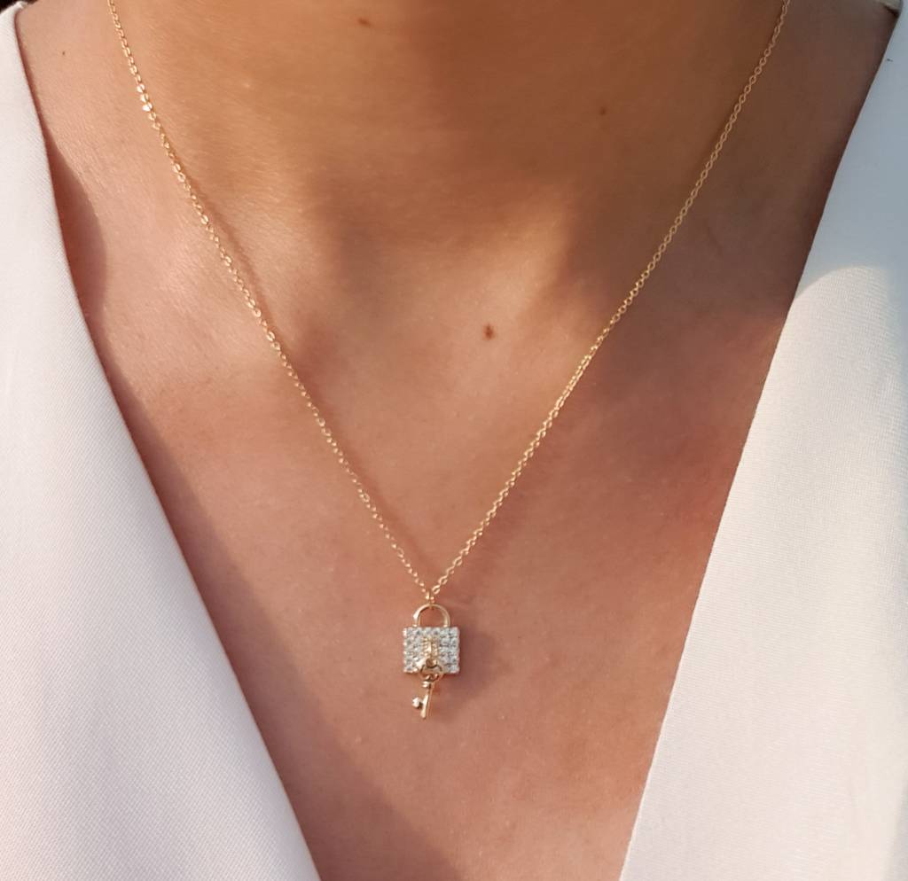Lock & Key Necklace : N-D-77-0