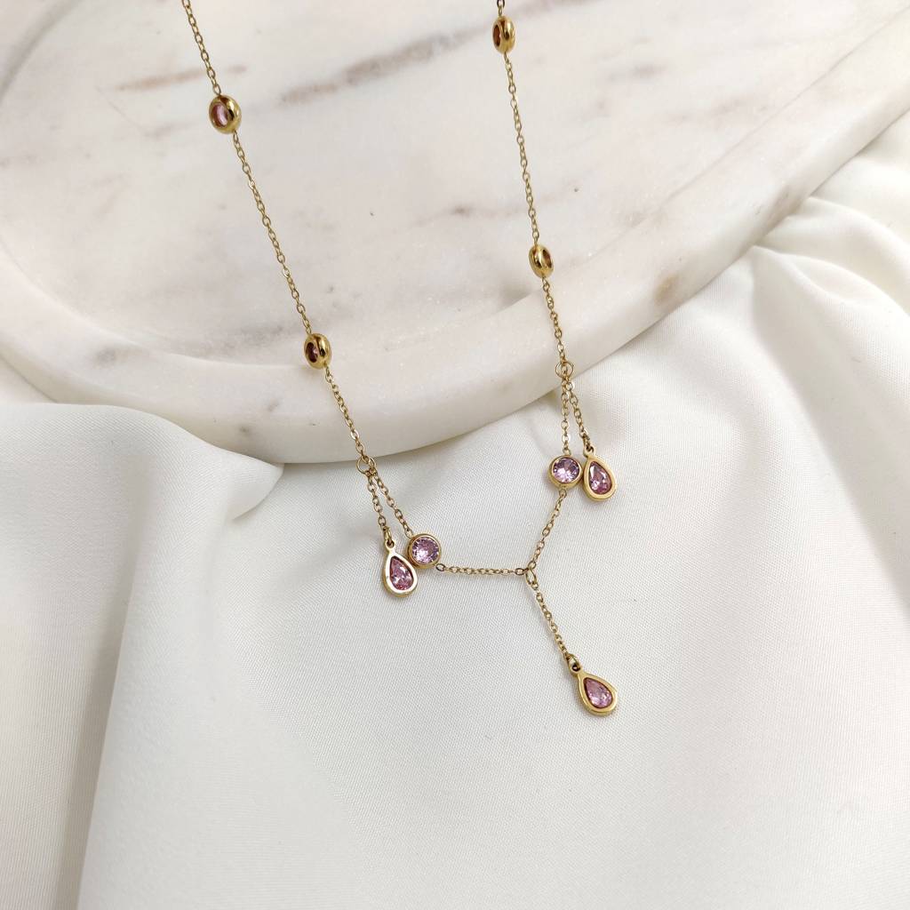Pink Venassa Necklace : N-D-8-0