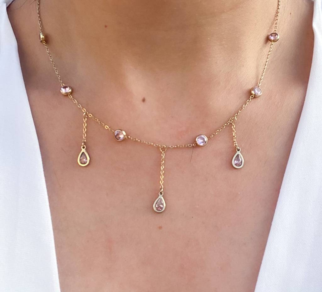 Pink Venassa Necklace : N-D-8-0
