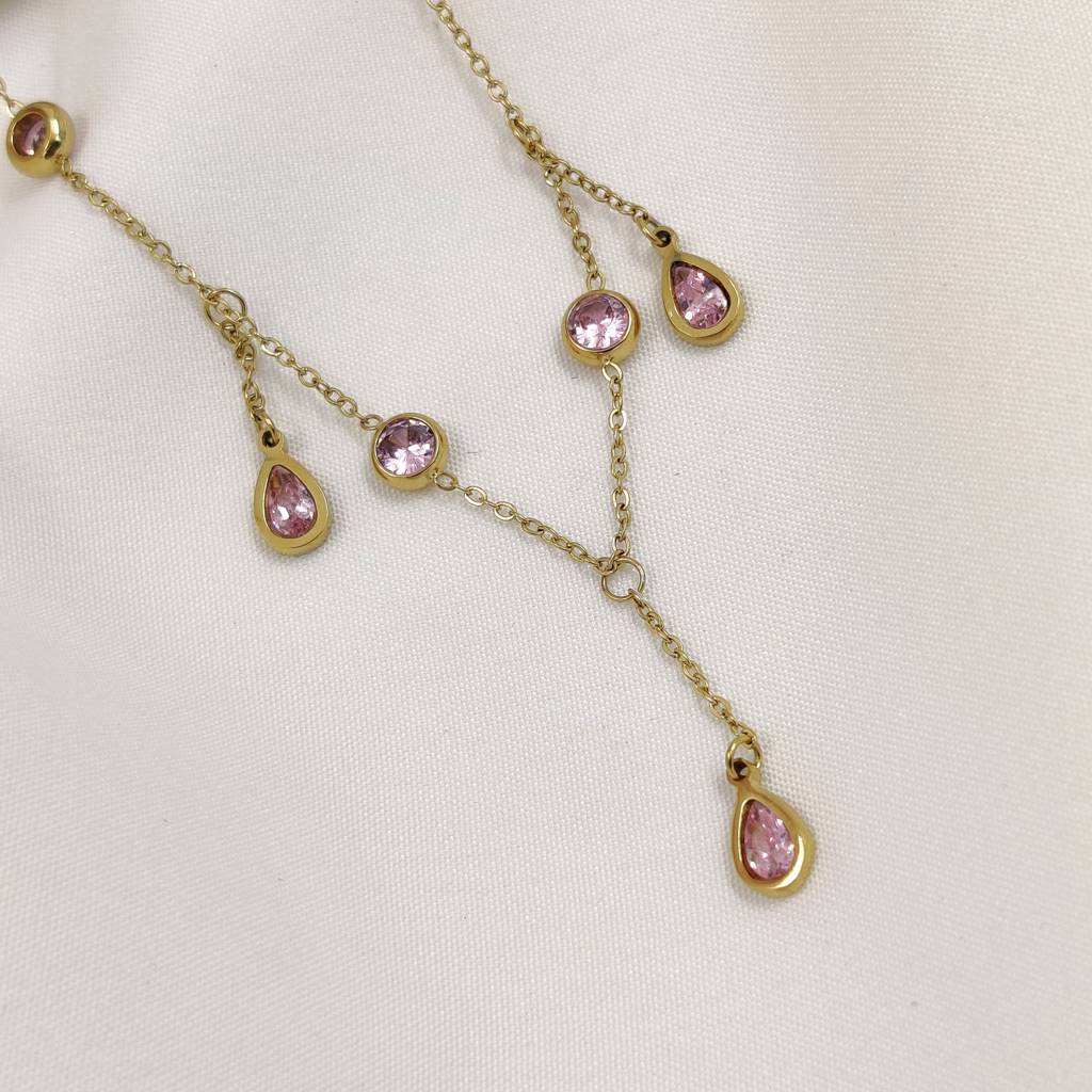 Pink Venassa Necklace : N-D-8-0