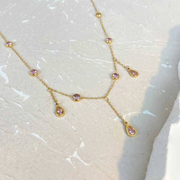Pink Venassa Necklace : N-D-8-0