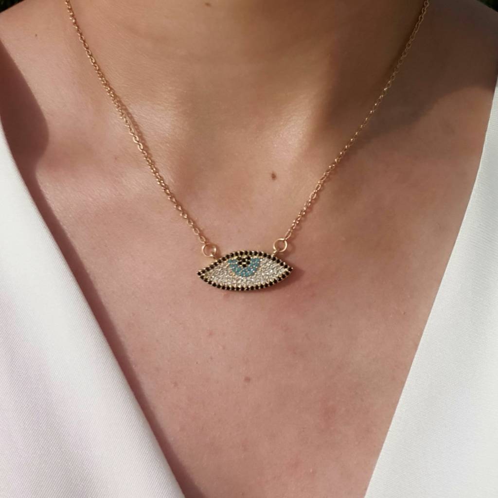 Allika Evil Eye Necklace : N-EE-24-0