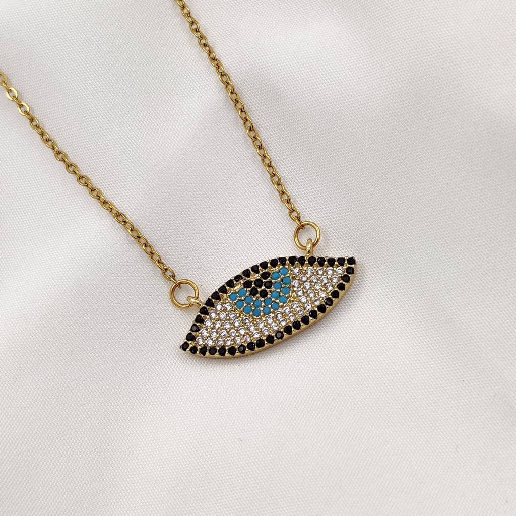 Allika Evil Eye Necklace : N-EE-24-0
