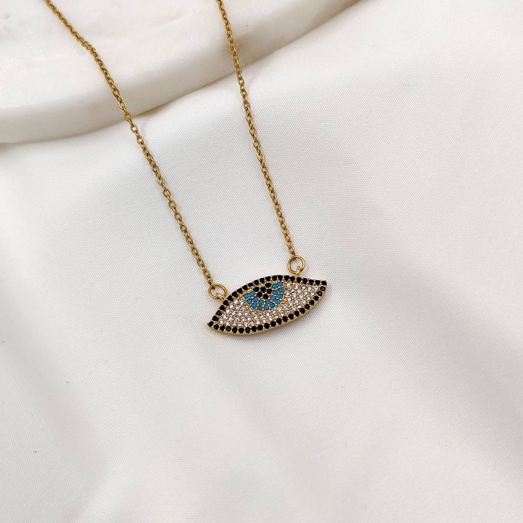 Allika Evil Eye Necklace : N-EE-24-0
