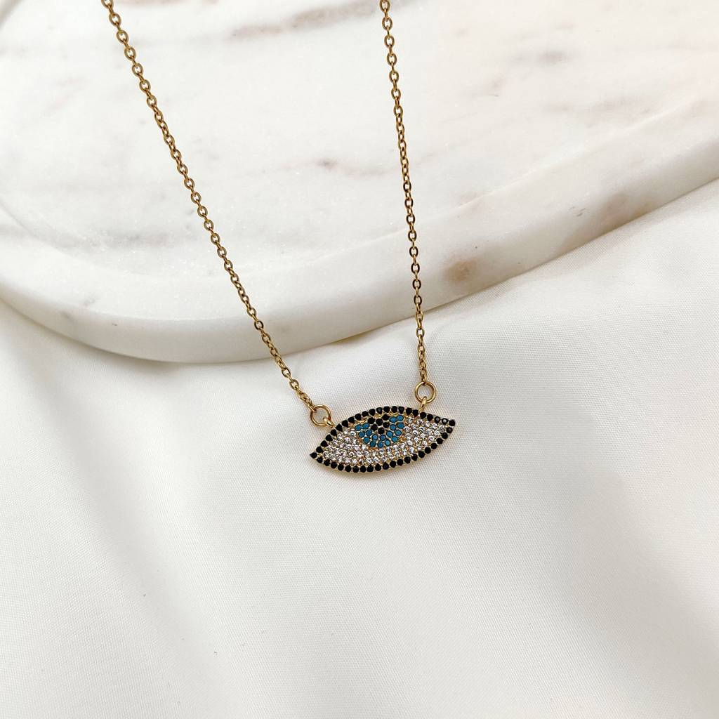 Allika Evil Eye Necklace : N-EE-24-0