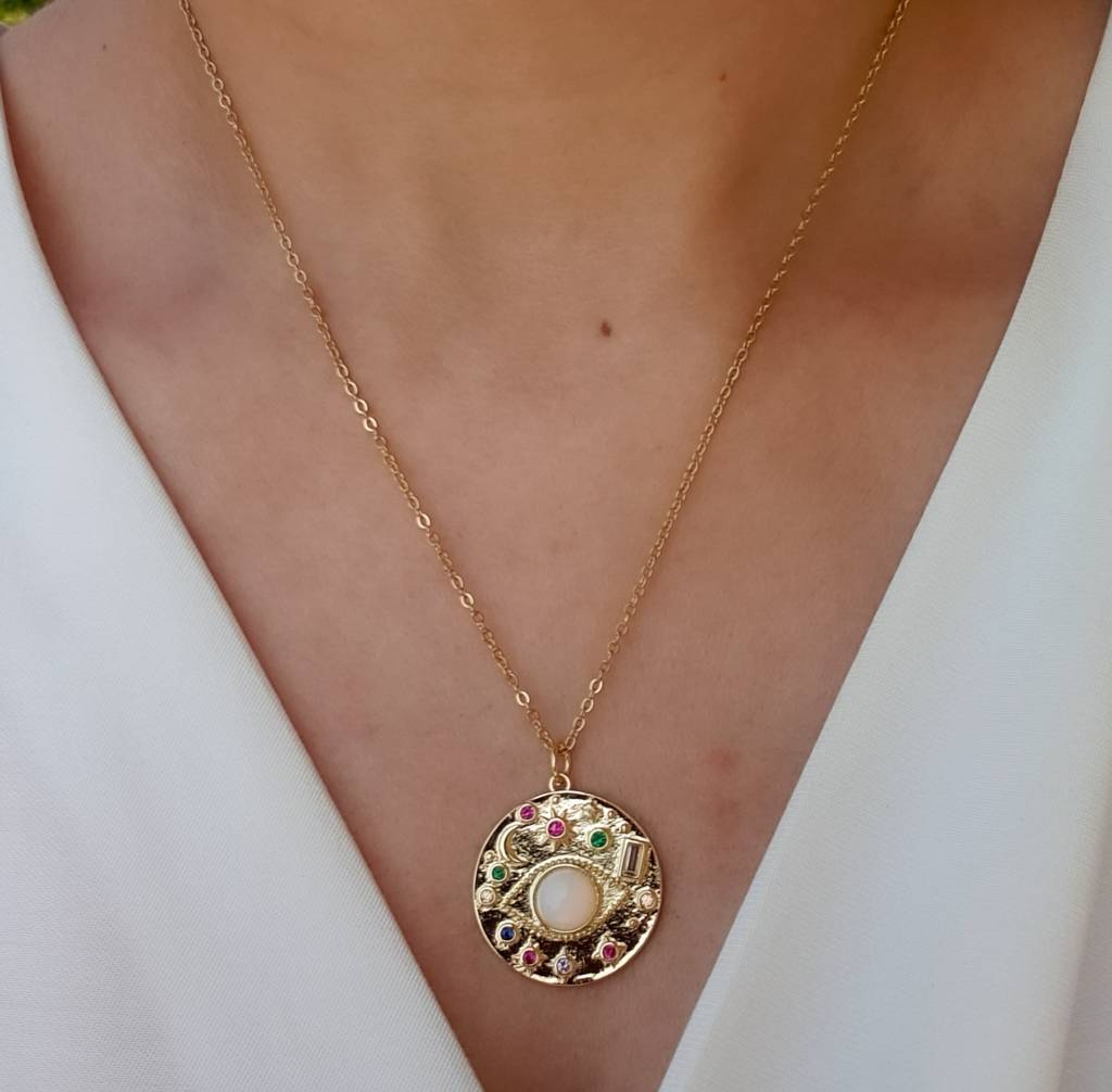 Opal Evileye Necklace : N-EE-25-0