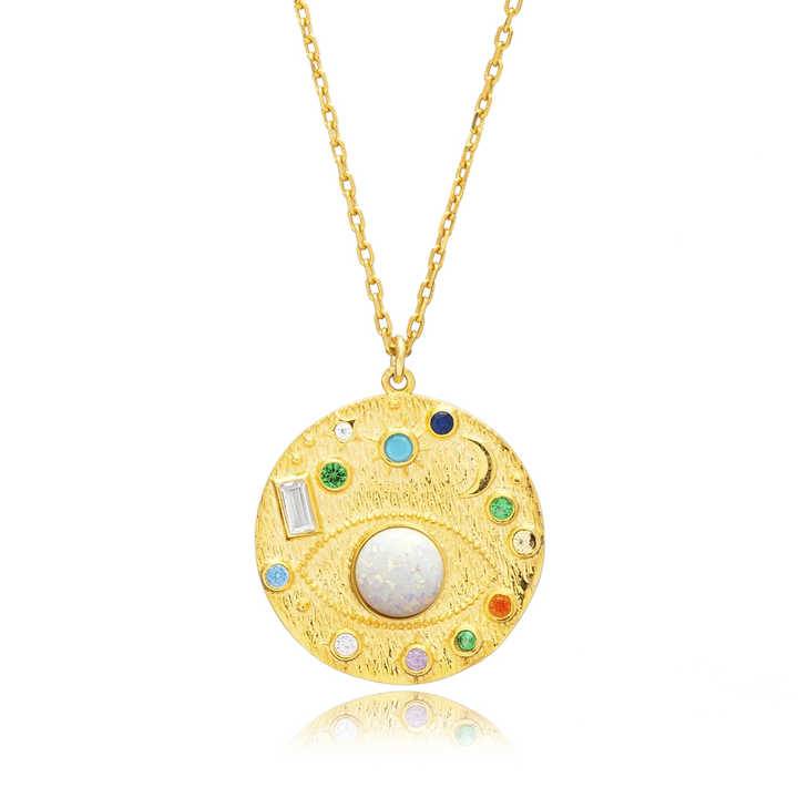 Opal Evileye Necklace : N-EE-25-0