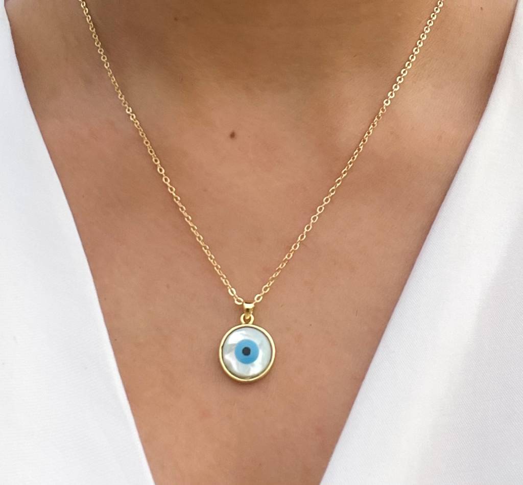 Zella Eye Necklace (Gold) : N-EE-51-G