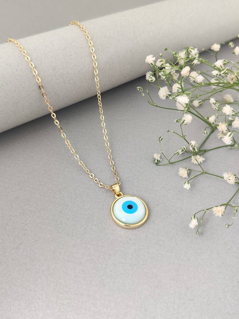 Zella Eye Necklace (Gold) : N-EE-51-G
