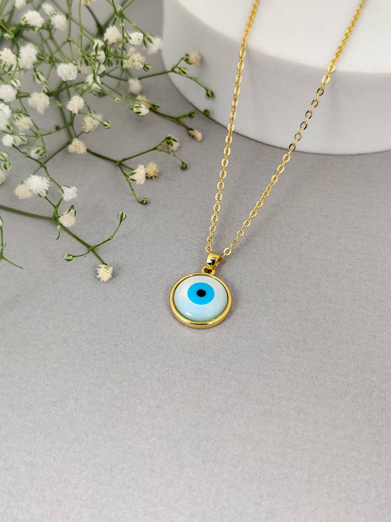 Zella Eye Necklace (Gold) : N-EE-51-G