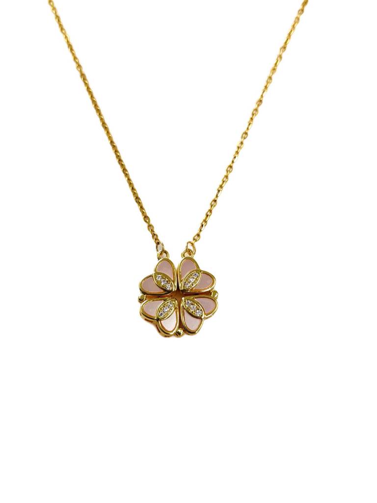 2In1 Golden Heart Necklace : N-H-47-0