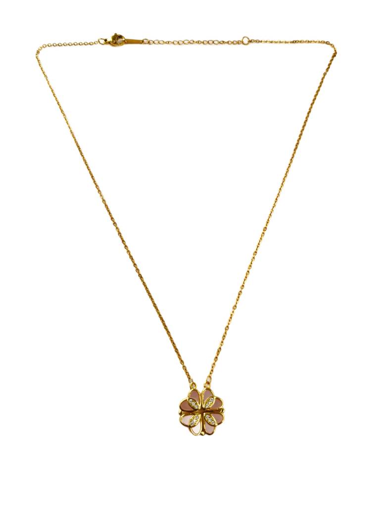 2In1 Golden Heart Necklace : N-H-47-0