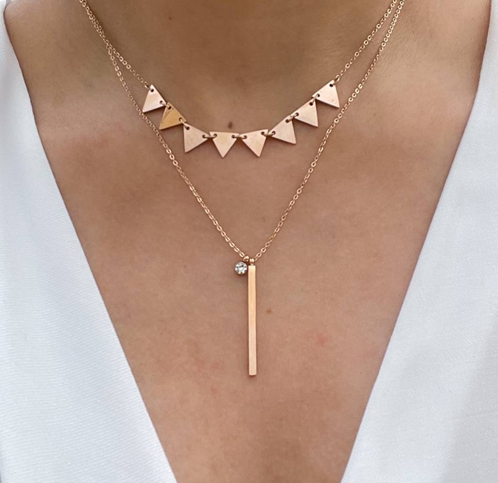 Talitha Bar Layered Necklace : N-LY-13-0