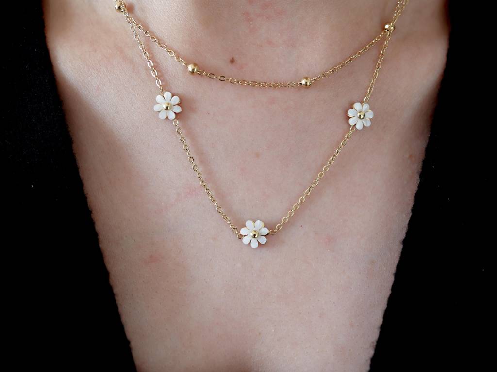 Daisy 2Layer Necklace : N-LY-42-0