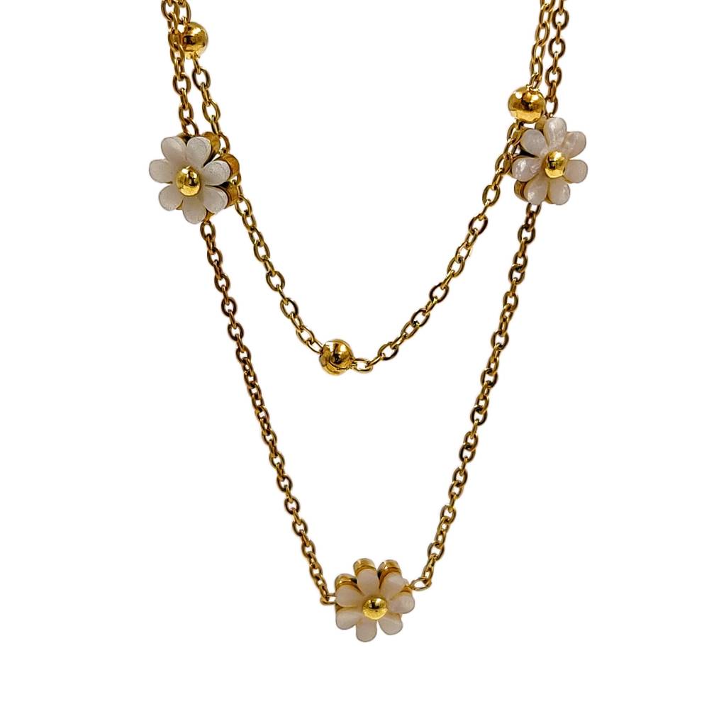 Daisy 2Layer Necklace : N-LY-42-0
