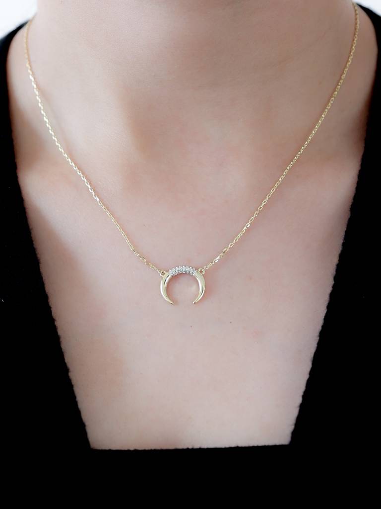 Kyra Moon Necklace : N-MN-8-G
