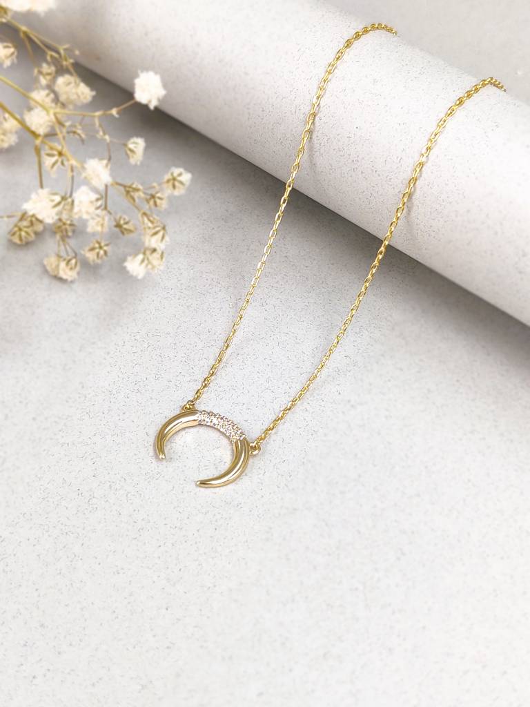 Kyra Moon Necklace : N-MN-8-G