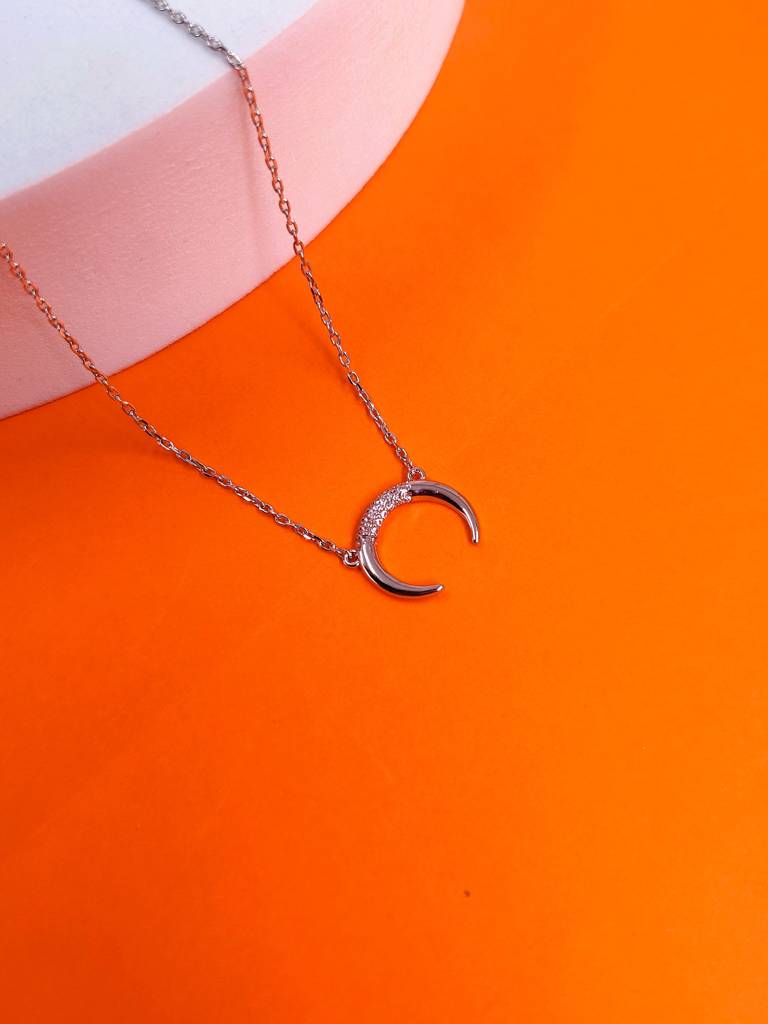 Kyra Moon Necklace : N-MN-8-SL