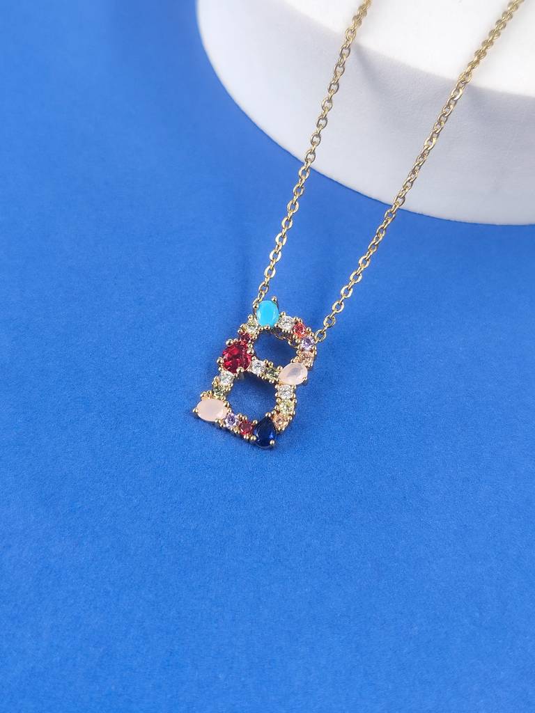 Monogram Letter B Necklace : N-MON-1-B